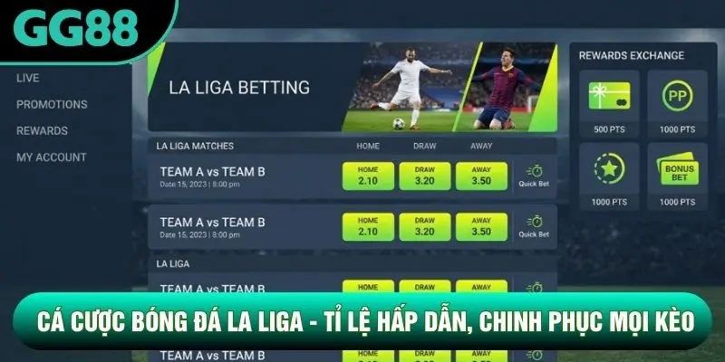 Cá Cược Bóng Đá La Liga - Tỉ Lệ Hấp Dẫn, Chinh Phục Mọi Kèo