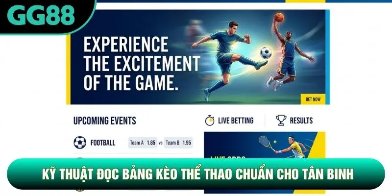 Kỹ thuật đọc bảng kèo thể thao chuẩn cho tân binh Kỹ thuật đọc bảng kèo thể thao chuẩn cho tân binh
